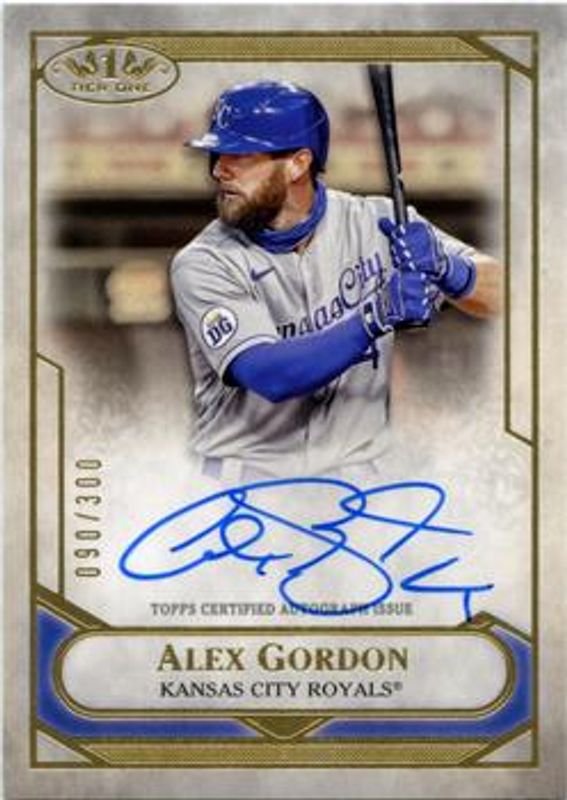 Alex Gordon 2021 Topps Tier One #T1TA-AGO Talent Autographs /250 RAW