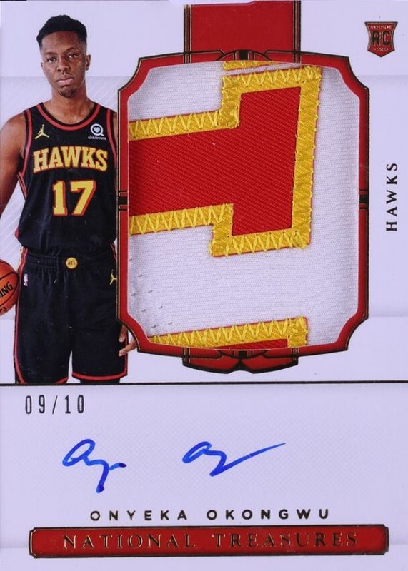 2020 National Treasures #128 Rookie Patch Auto - Gold /10