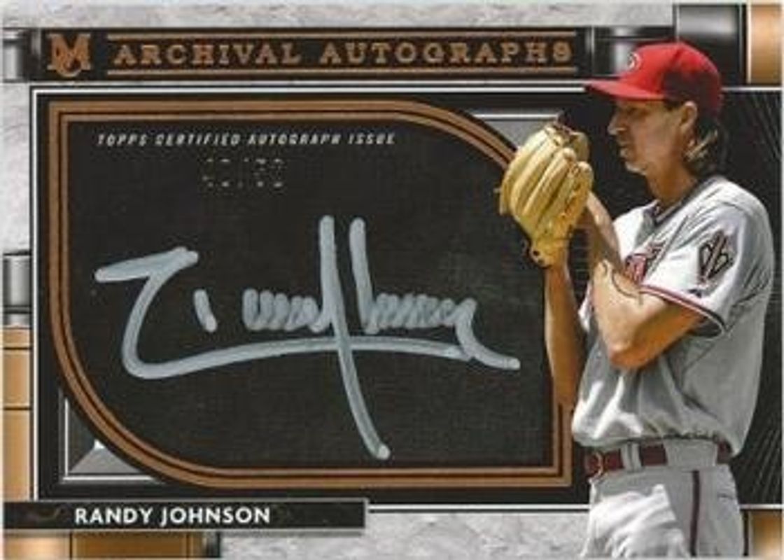 Randy Johnson 2021 Topps Museum Collection #AA-RJ Archival Autographs - Copper /50 RAW