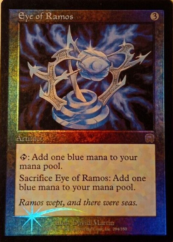 Eye of Ramos 1999 Mercadian Masques #294 Foil RAW TCG (LIGHTLY PLAYED)
