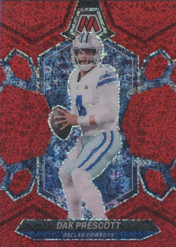 Dak Prescott 2024 Mosaic #57 Red Sparkle /(SSP) RAW