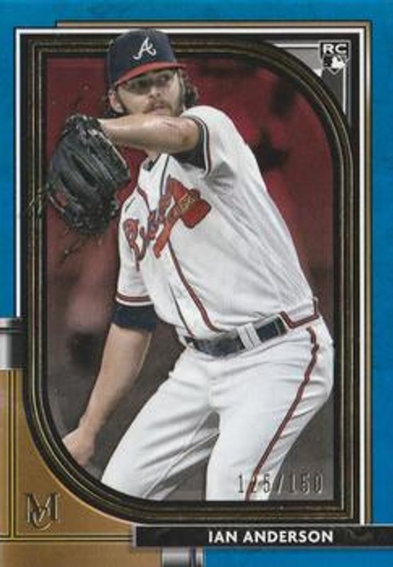 Ian Anderson 2021 Topps Museum Collection #100 Sapphire /150 Rookie RAW