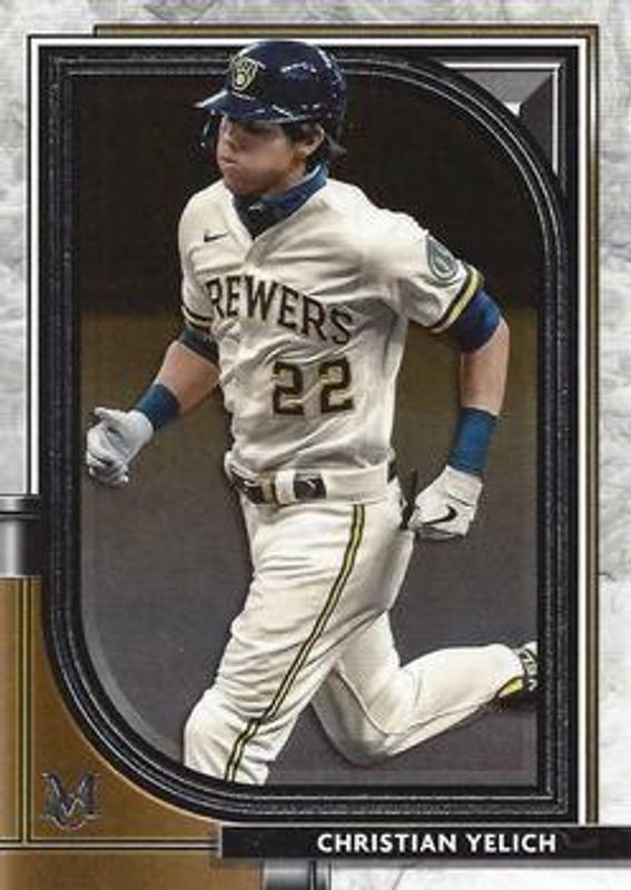 Christian Yelich 2021 Topps Museum Collection #2 Base RAW