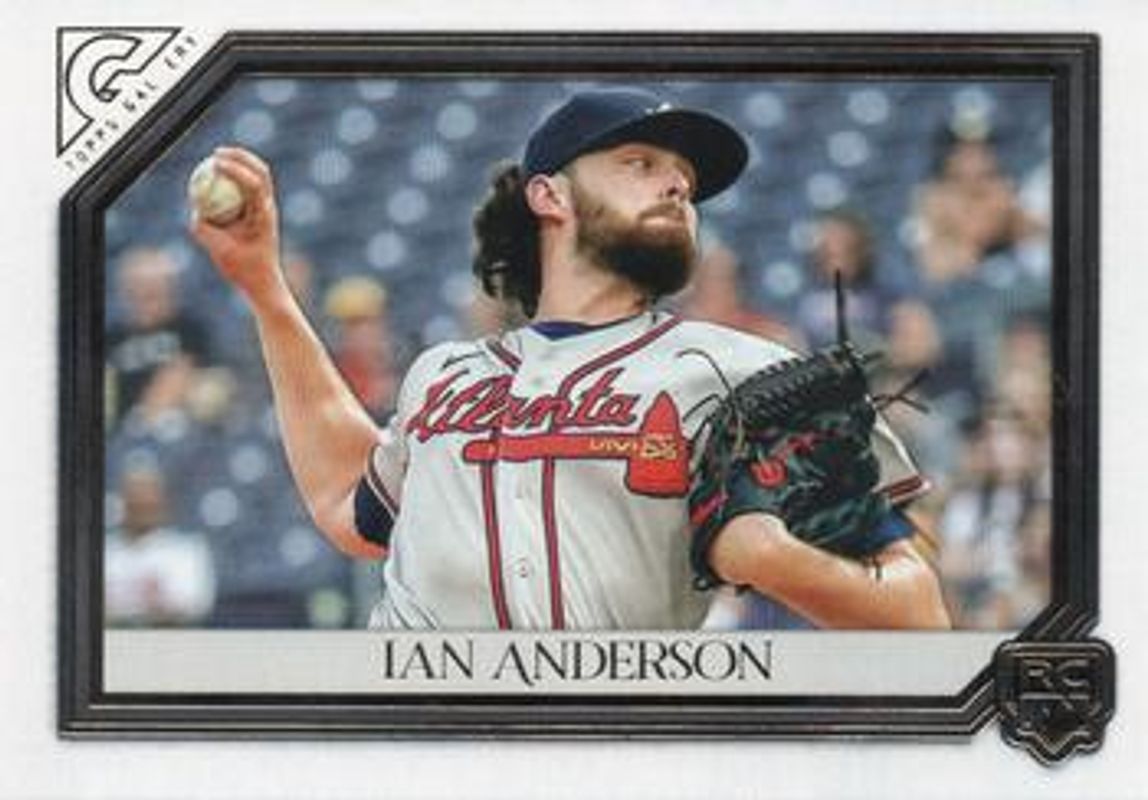 Ian Anderson 2021 Topps Gallery #9 Base Rookie RAW