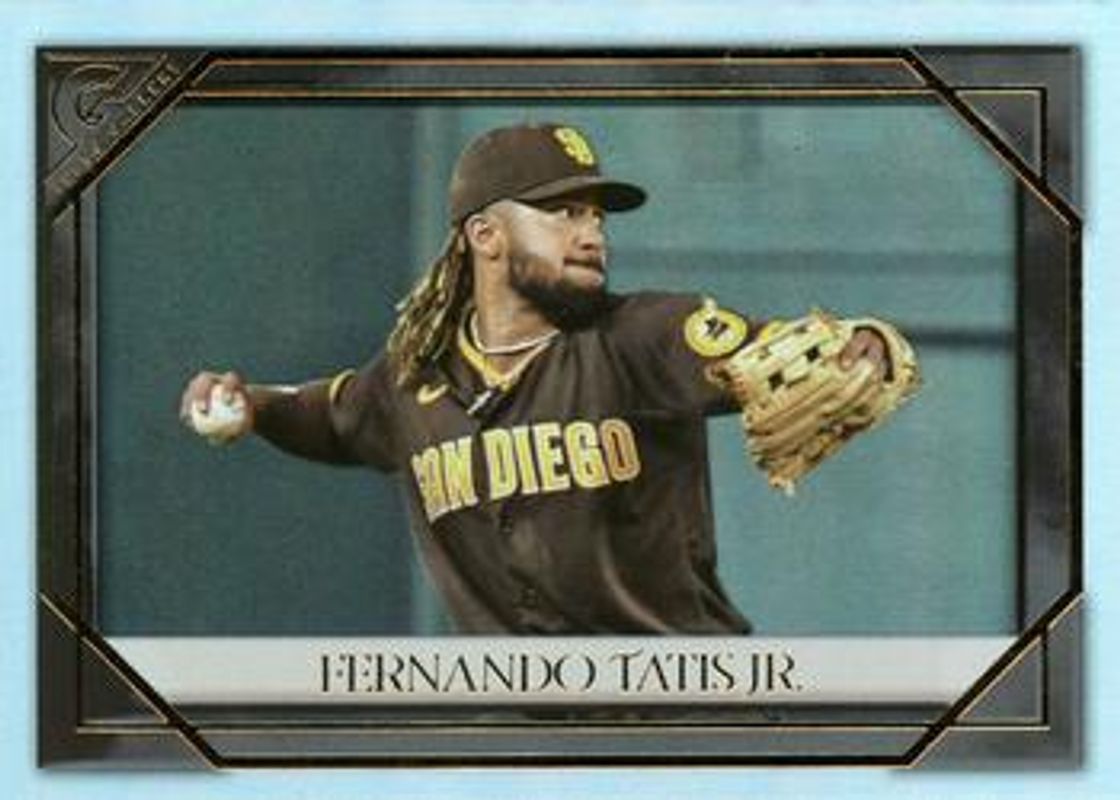 Fernando Tatis Jr. 2021 Topps Gallery #180 Rainbow Foil RAW