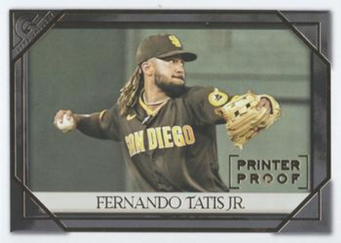 Fernando Tatis Jr. 2021 Topps Gallery #180 Printer Proof RAW