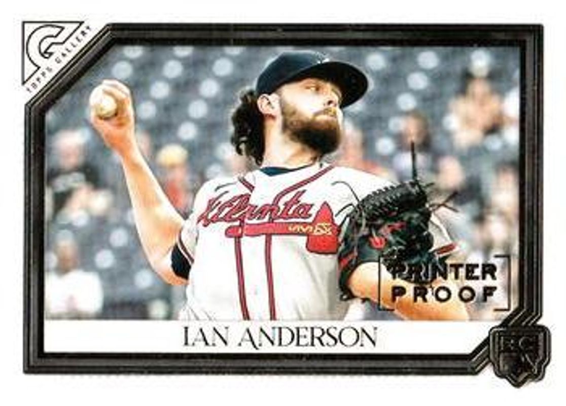 Ian Anderson 2021 Topps Gallery #9 Printer Proof Rookie RAW