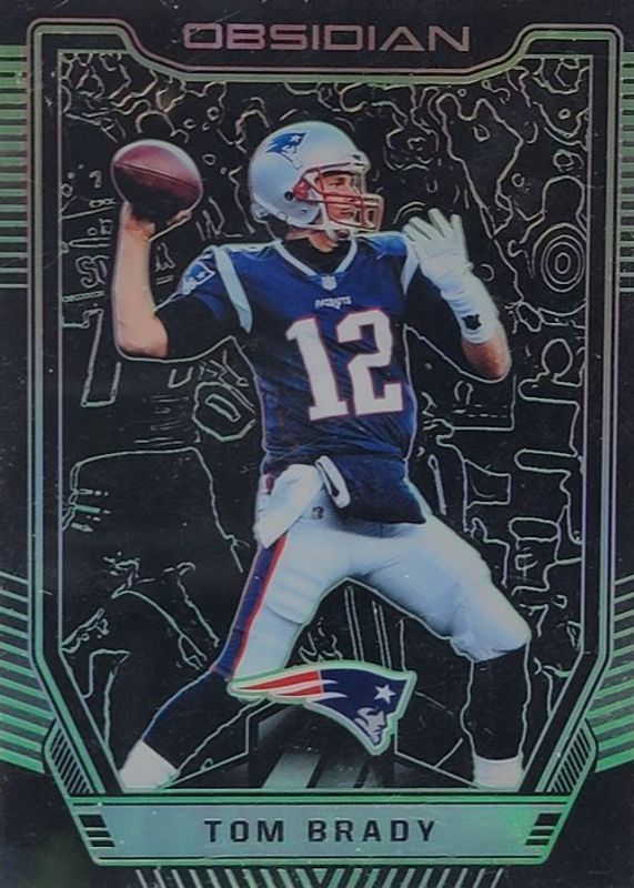 Tom Brady 2018 Obsidian #2 Electric Etch Green /25 RAW