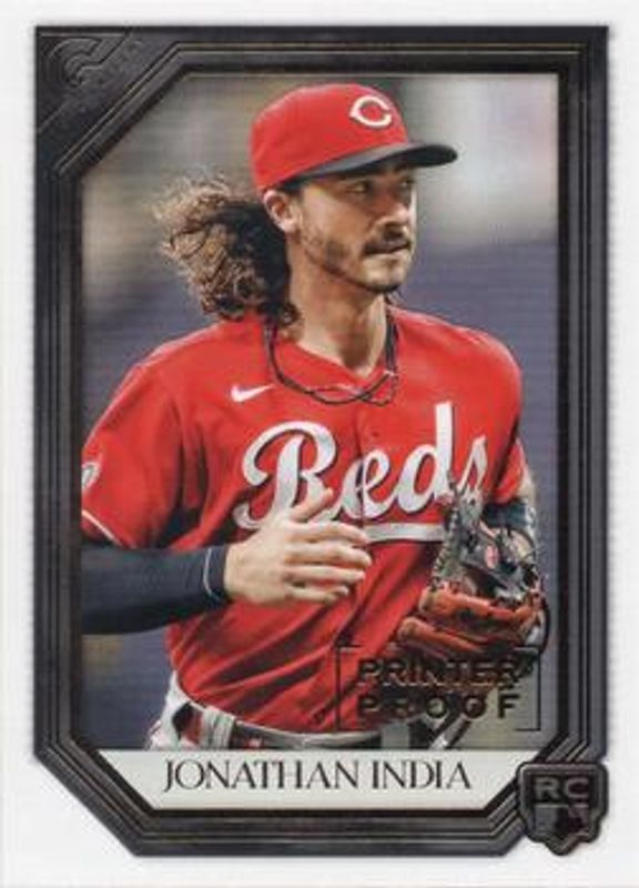 Jonathan India 2021 Topps Gallery #93 Printer Proof Rookie RAW