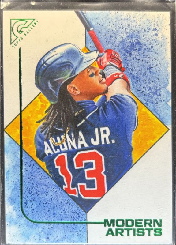Ronald Acuna Jr. 2021 Topps Gallery #MA-2 Modern Artists - Green /250 RAW