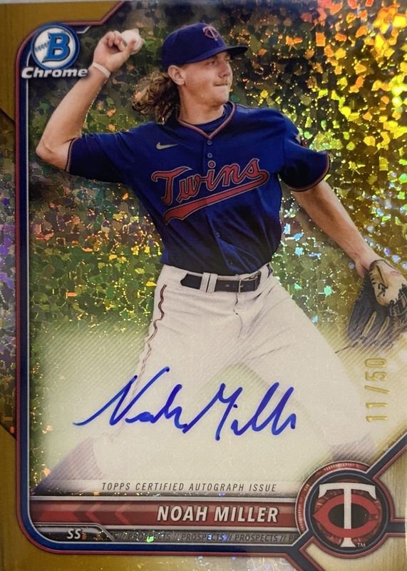 2022 Bowman Chrome #CPA-NM Prospect Auto - Gold Mini-Diamond Refractor /50