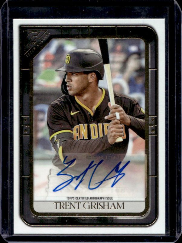 Trent Grisham 2021 Topps Gallery #VA-TGR Veterans Autographs RAW