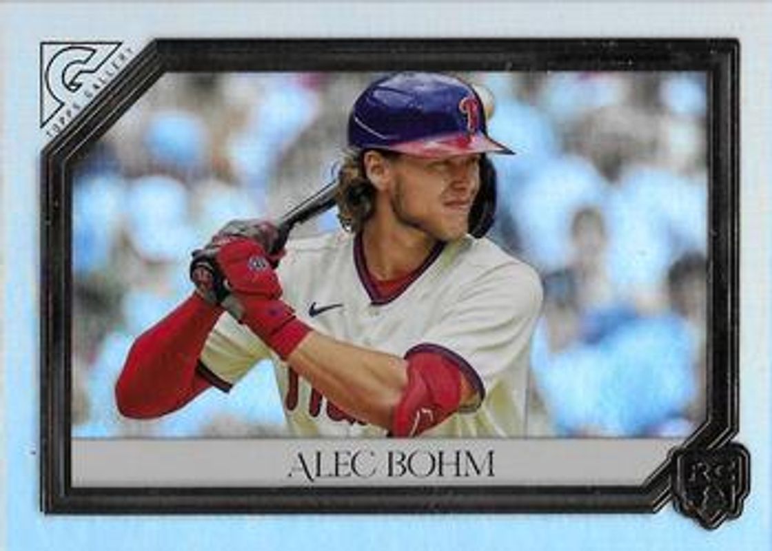 Alec Bohm 2021 Topps Gallery #122 Rainbow Foil Rookie RAW