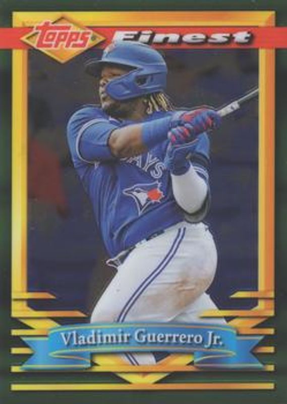 Aaron Judge / Bobby Witt Jr. / Vladimir Guerrero Jr. 2021 Topps Finest Flashbacks #105 Base RAW