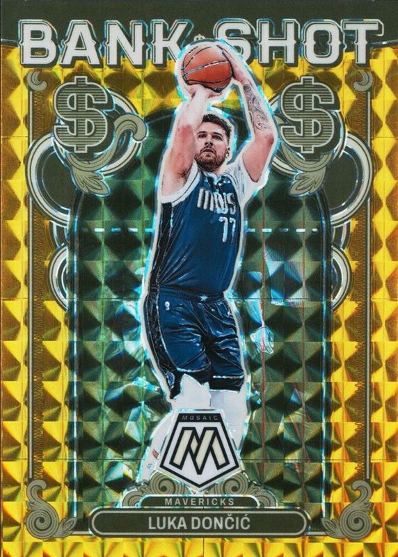 Luka Doncic 2023 Mosaic #16 Bank Shot - Gold /10 RAW