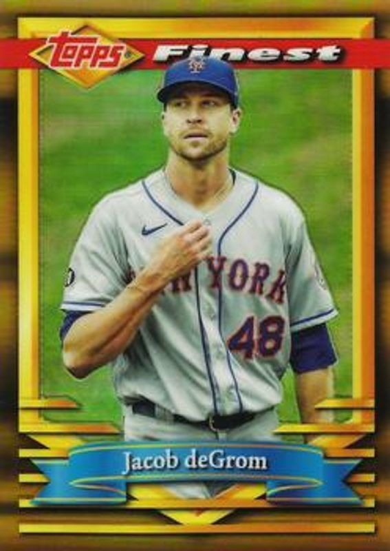 2021 Topps Finest Flashbacks #164 Gold Refractor /50