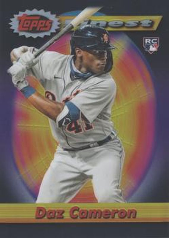 2021 Topps Finest Flashbacks #152 Black Refractor /25