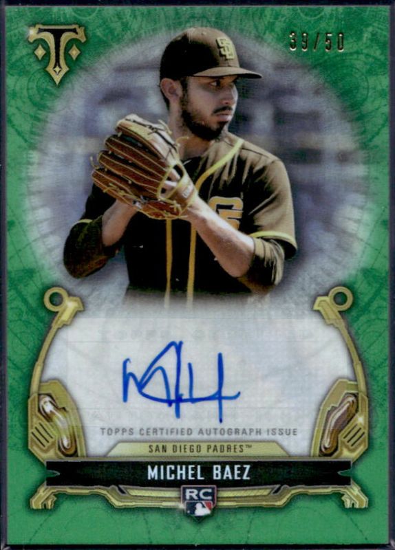 2020 Topps Triple Threads #RAC-MZ Rookie Autographs - Emerald /50