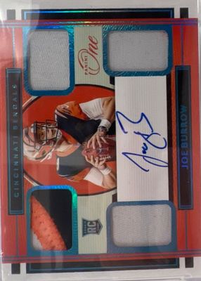 2020 One #71 Rookie Quad Patch Auto - Blue (/15)