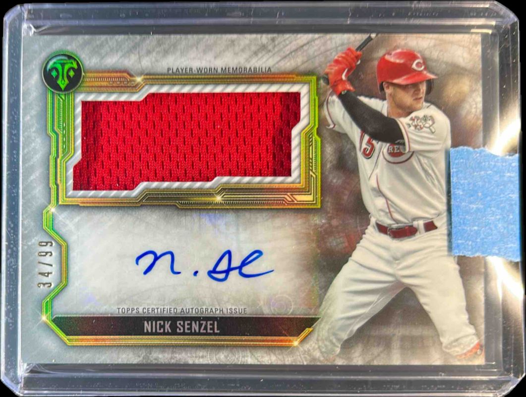 2020 Topps Triple Threads #ASJR-NSE Autographs Single Jumbo Relics /99