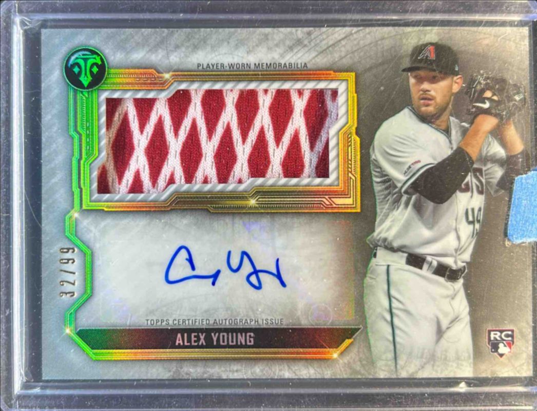 2020 Topps Triple Threads #ASJR-AY Autographs Single Jumbo Relics /99