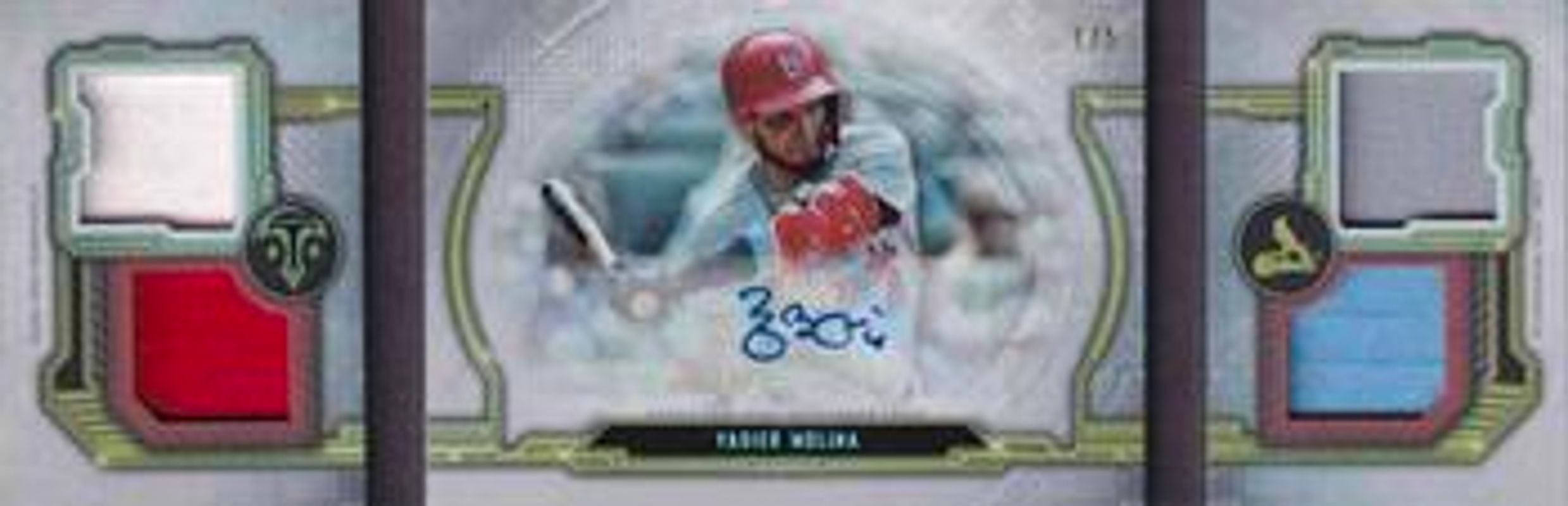 Yadier Molina 2020 Topps Triple Threads #WGAR-YM Windows into Greatness Autographs Relic Book /5 RAW