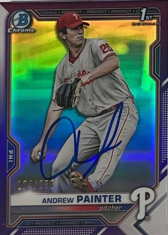 2021 Bowman Draft #CDA-AP Chrome DP Auto - Purple Refractor /250 (1st)
