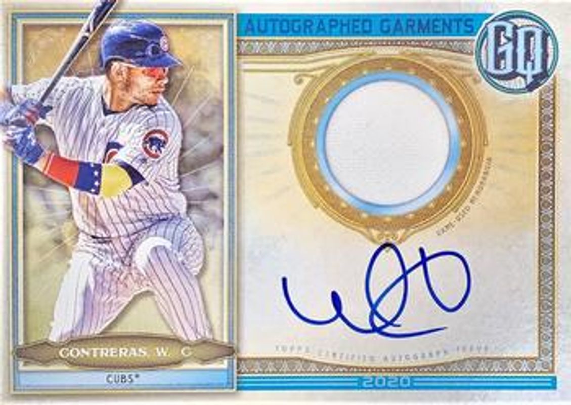 Willson Contreras 2020 Topps Gypsy Queen #AG-WC Autographs Garments /50 RAW