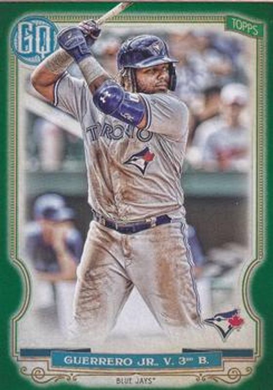 Aaron Judge / Bobby Witt Jr. / Vladimir Guerrero Jr. 2020 Topps Gypsy Queen #48 Green RAW