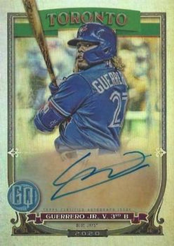 Aaron Judge / Bobby Witt Jr. / Vladimir Guerrero Jr. 2020 Topps Gypsy Queen #48 Chrome Box Toppers Autographs /25 RAW