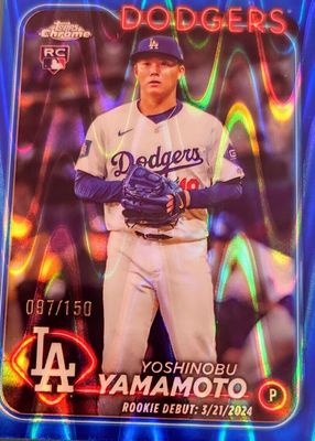 2024 Topps Chrome Update #USC108 Rookie Debut - Blue RayWave Refractor /150