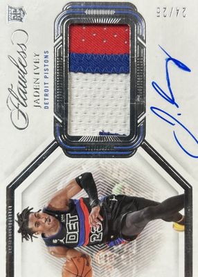 2022 Flawless #HPA-JIV Horizontal Patch Autographs /25