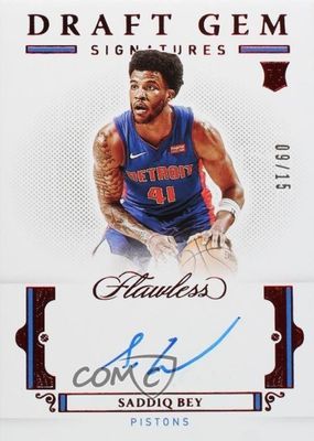 2020 Flawless #DG-SDB Draft Gem Signatures - Ruby /15