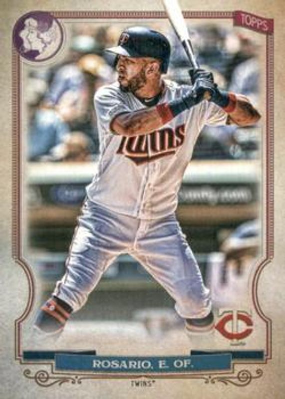 Eddie Rosario 2020 Topps Gypsy Queen #190 GQ Logo Swap RAW