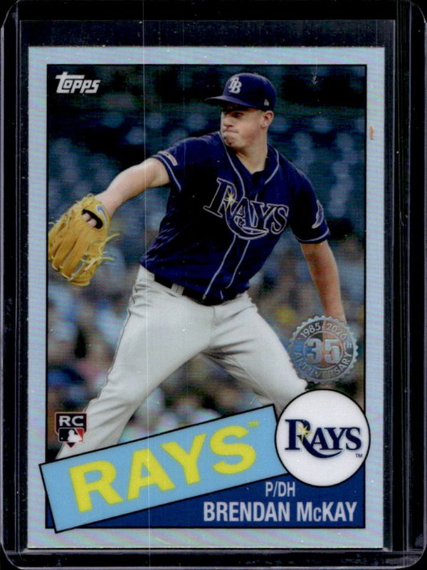 Brendan McKay 2020 Topps Chrome Ben Baller Edition #85TC-13 1985 Topps Baseball Rookie RAW