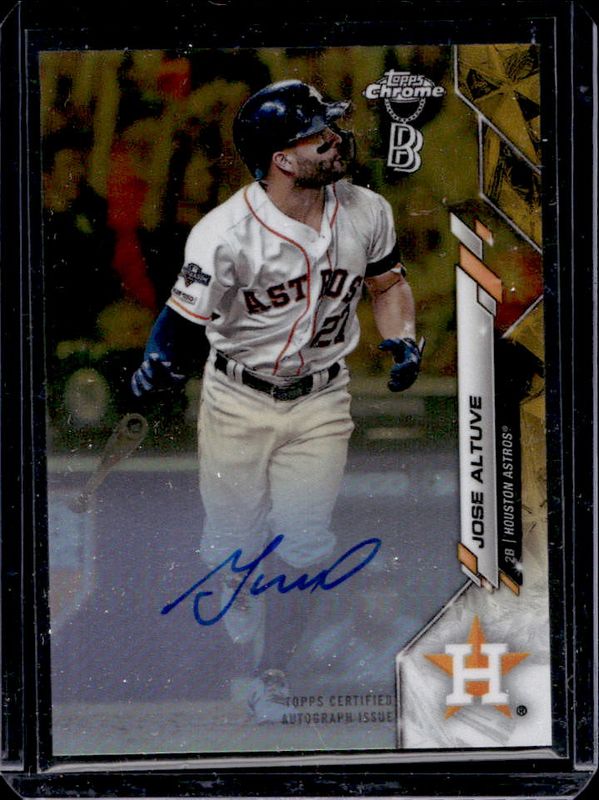 Jose Altuve 2020 Topps Chrome Ben Baller Edition #BBA-JA Autographs - Gold Refractor /50 RAW