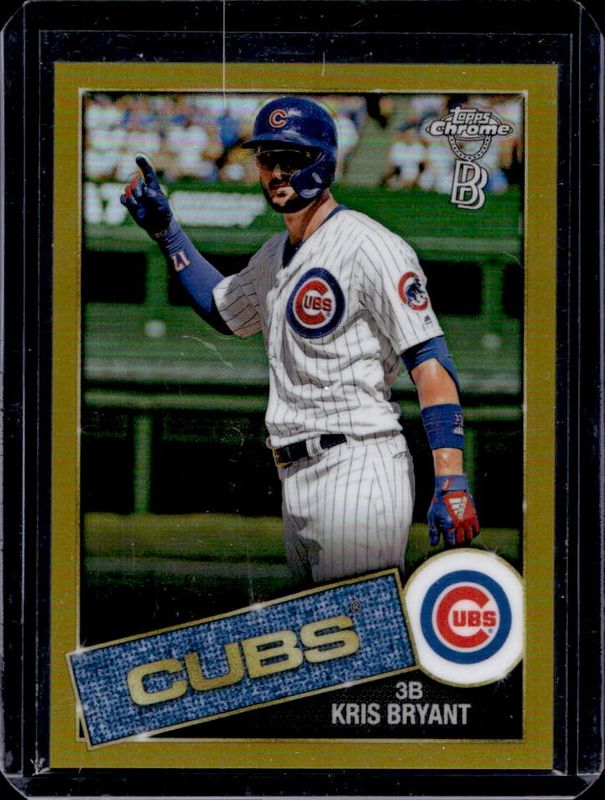 Kris Bryant 2020 Topps Chrome Ben Baller Edition #85TC-9 1985 Topps Baseball - Gold Refractor /50 RAW