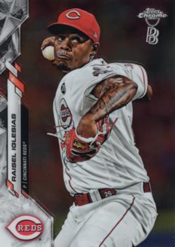 Raisel Iglesias 2020 Topps Chrome Ben Baller Edition #175 Base RAW