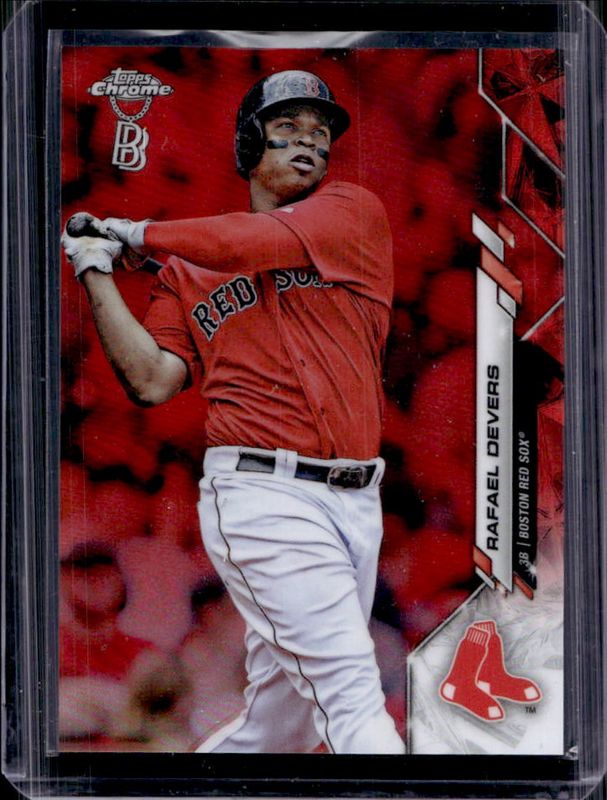 Rafael Devers 2020 Topps Chrome Ben Baller Edition #93 Red Refractor /5 RAW