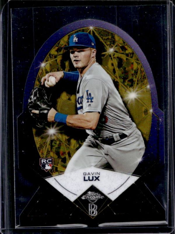 Gavin Lux 2020 Topps Chrome Ben Baller Edition #BDC-14 Ben's Diamonds die-cut - Gold Refractor /50 Rookie RAW