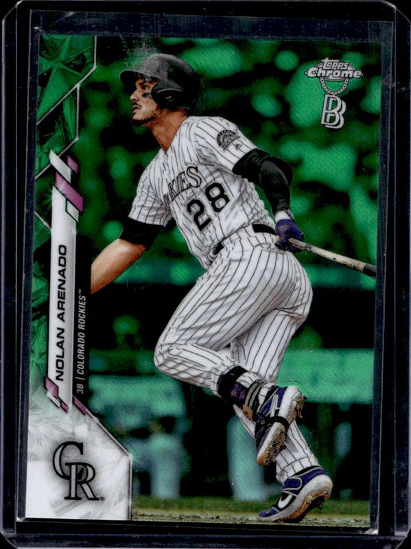 Nolan Arenado 2020 Topps Chrome Ben Baller Edition #174 Green Refractor /99 RAW