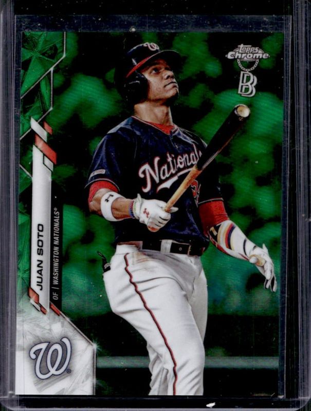 Juan Soto 2020 Topps Chrome Ben Baller Edition #12 Green Refractor /99 RAW