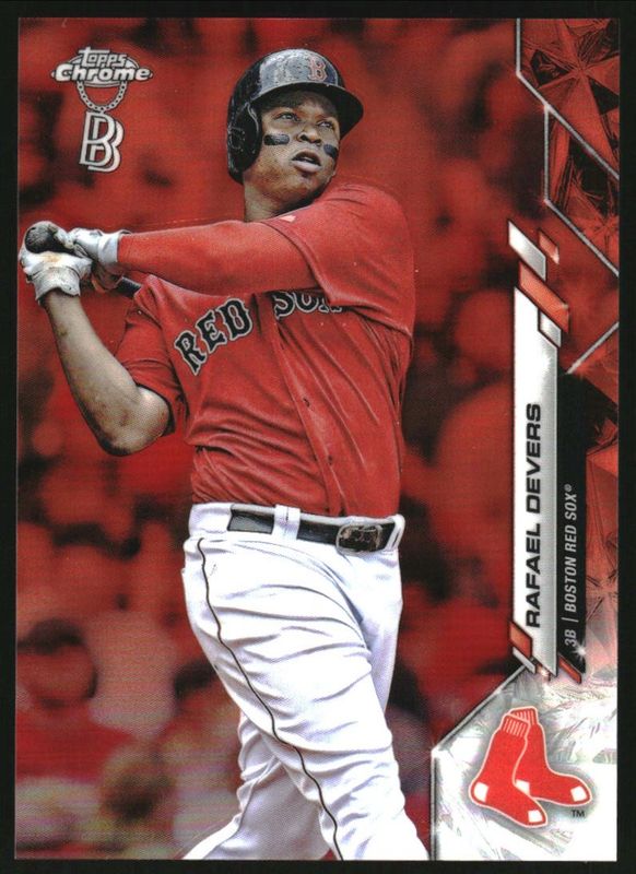 Rafael Devers 2020 Topps Chrome Ben Baller Edition #93 Orange Refractor /25 RAW
