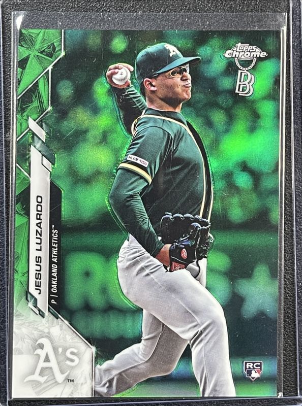 Jesus Luzardo 2020 Topps Chrome Ben Baller Edition #5 Green Refractor /99 Rookie RAW