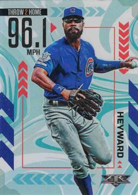 Jason Heyward 2020 Topps Fire #AA-19 Arms Ablaze RAW
