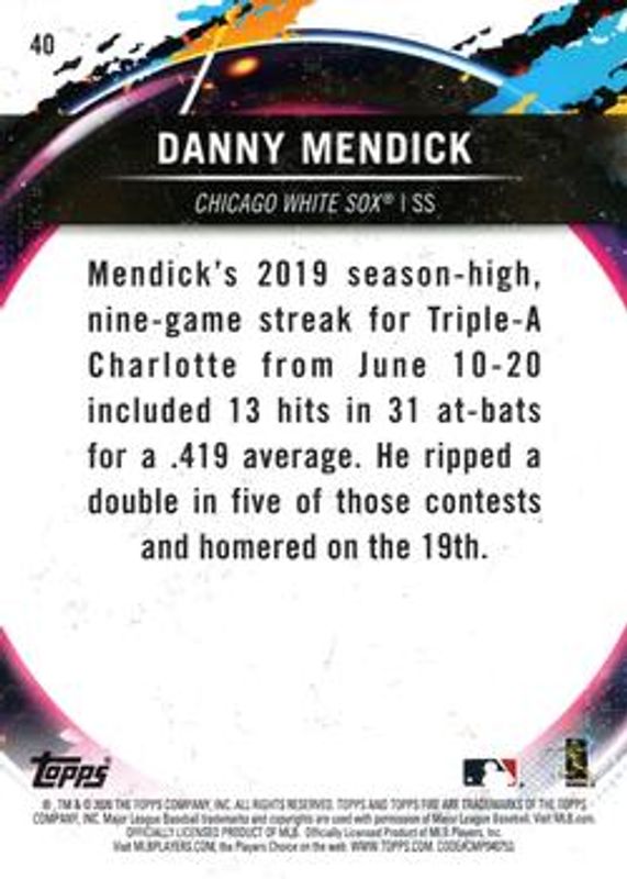 2020 Topps Fire #40 Flame