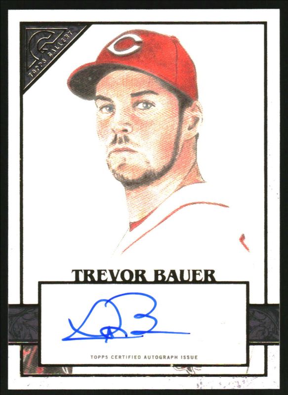 Trevor Bauer 2020 Topps Gallery #136 Autographs RAW