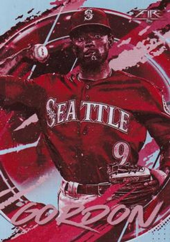 Dee Gordon 2020 Topps Fire #92 Red Blaze RAW