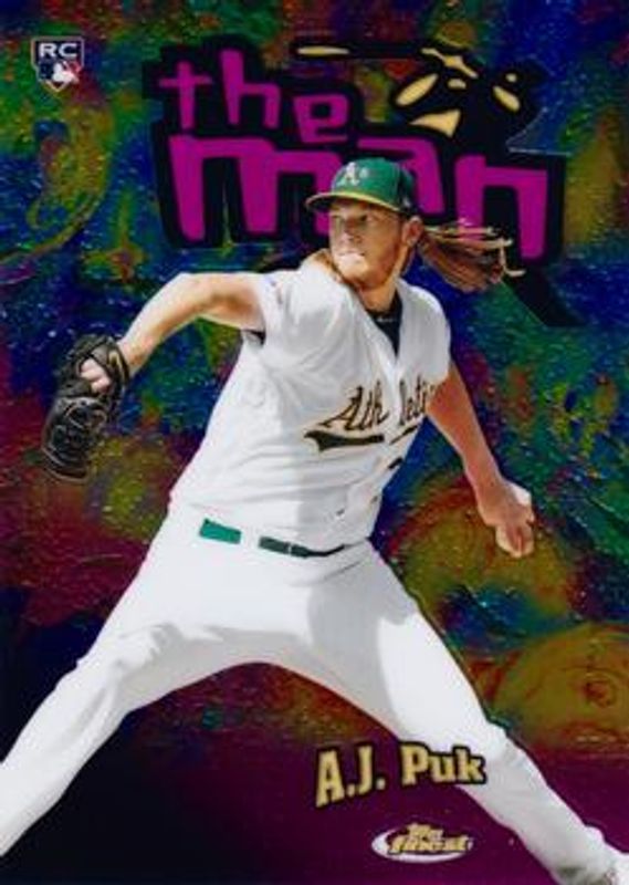 AJ Puk 2020 Topps Finest #FTM-27 1998 The Man Rookie RAW