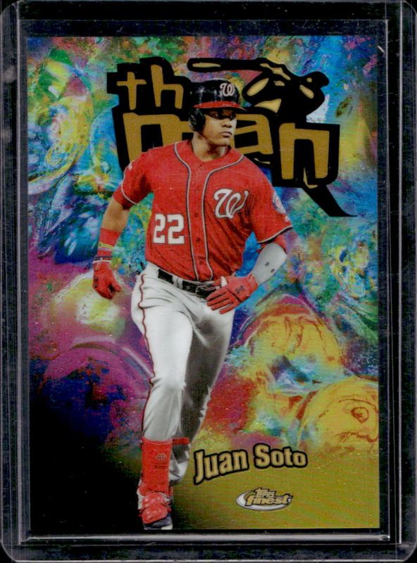 Juan Soto 2020 Topps Finest #FTM-7 1998 The Man - Gold Refractor /50 RAW